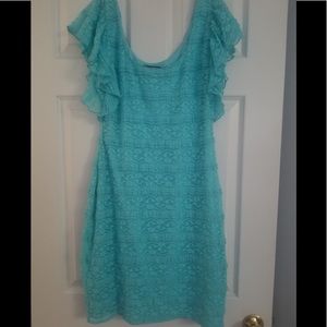 Guess size 14 sheath lace dress NWT